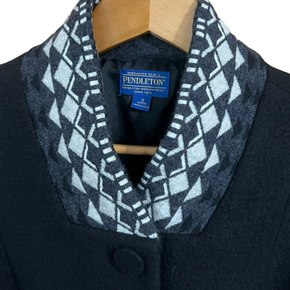 Pendleton Wool Blazer Jacket Black Small Petite W… - image 5